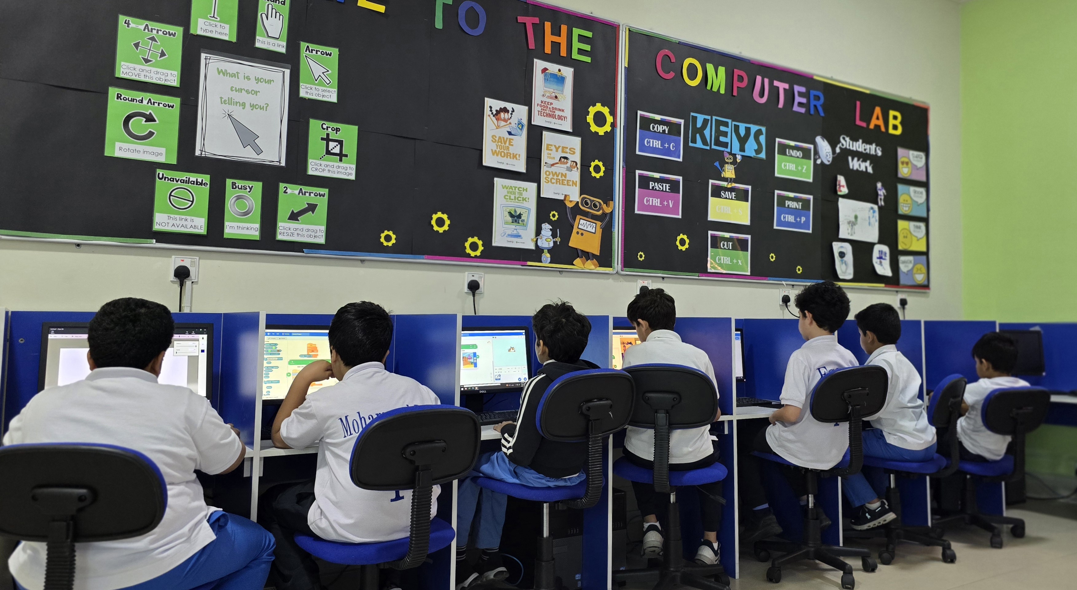 Computer Lab — students learning digital skills