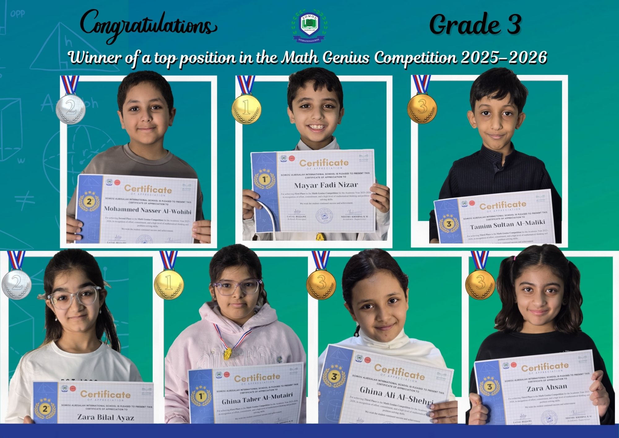 Math competition winner