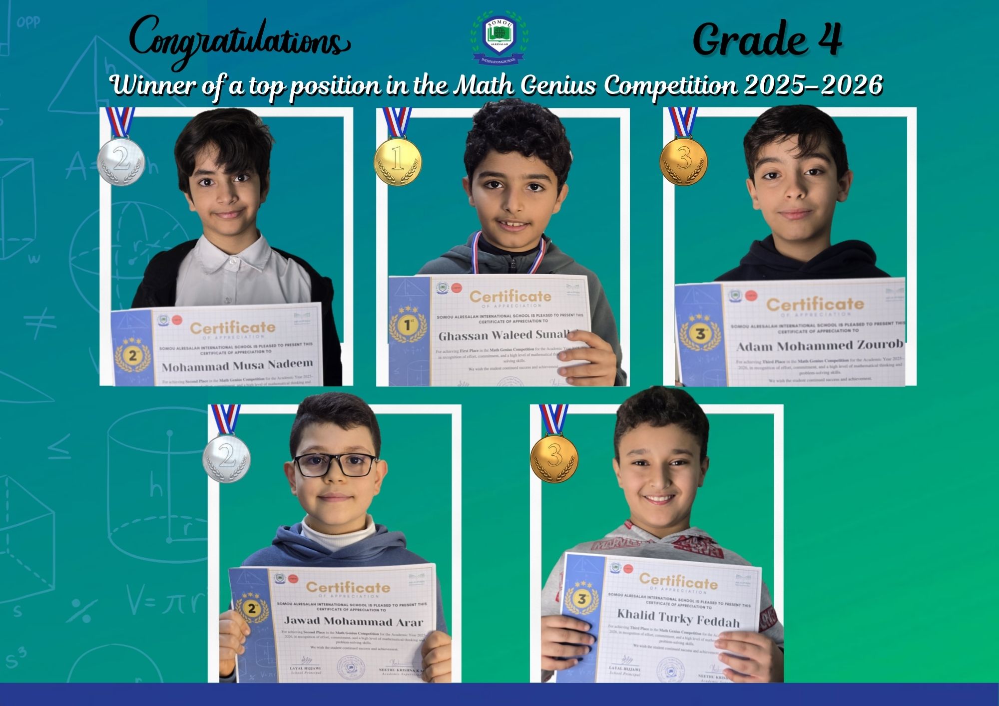 Math competition winner