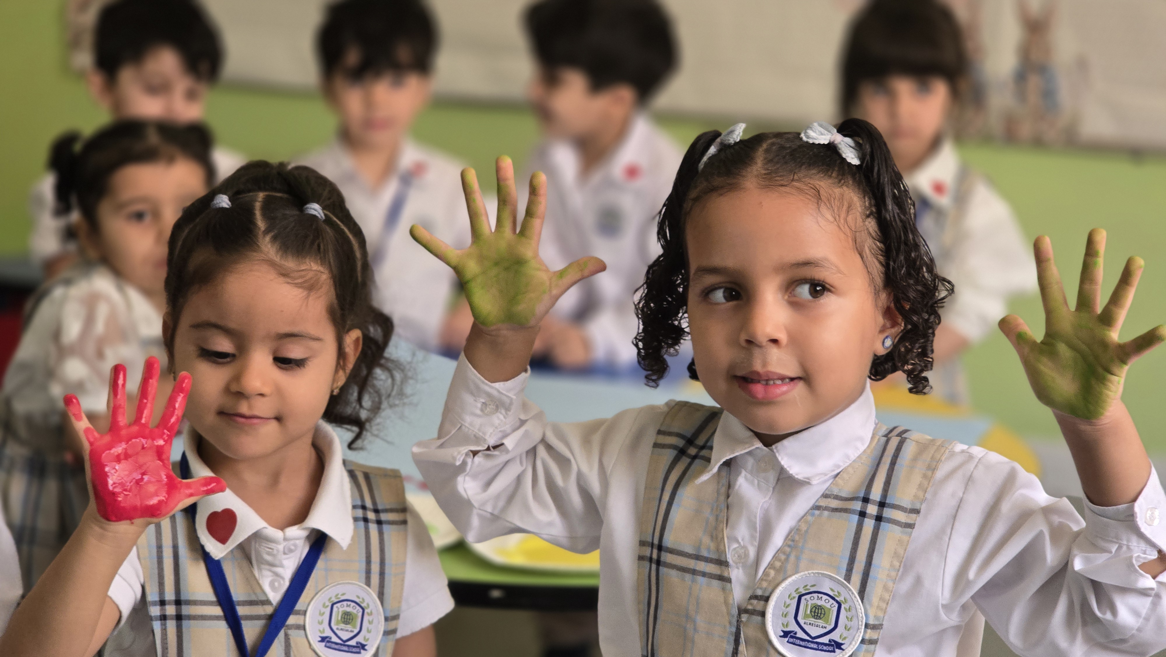 SAIS Foundation Years students in a hands-on classroom activity